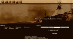 Desktop Screenshot of dictionaryofspiritualterms.com
